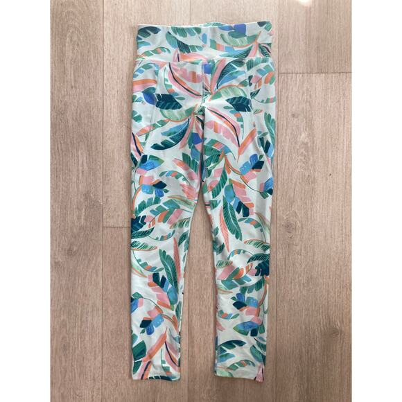 Old Navy Tropical Print Girls Leggings, Size L - Picture 1 of 5